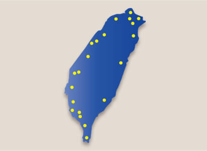 全省各縣市16處保養維修服務據點(陸續增加)